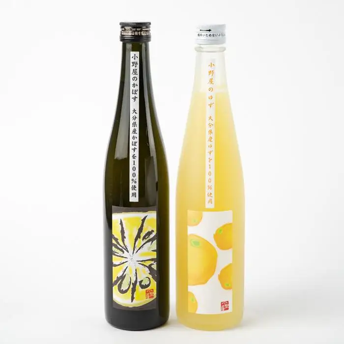 【小野酒造】果実酒 2種 500ml×2本 飲み比べセット（小野屋のかぼす・小野屋のゆず）