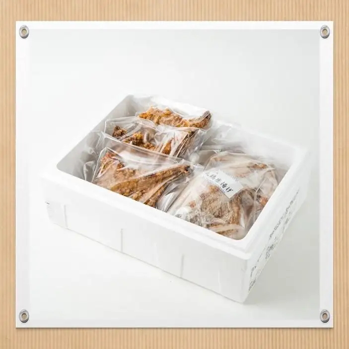 まる揚げ1羽（約1.2kg）・骨付きもも揚げ3本（約220ｇ×3本）セット