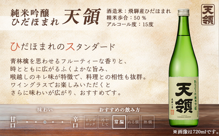 【期間限定 お中元】（2026年6月初旬から順次発送）涼風セット 純米吟醸酒「ひだほまれ　天領」・本醸造生貯蔵酒「天涼」（各 720ml）【2-62】