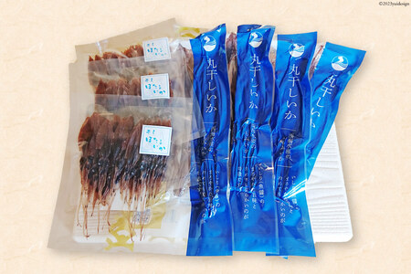 丸干しいかと干しほたるいか【能登の魚醤「イシリ」使用】 [西海水産 石川県 志賀町 AB4133]
