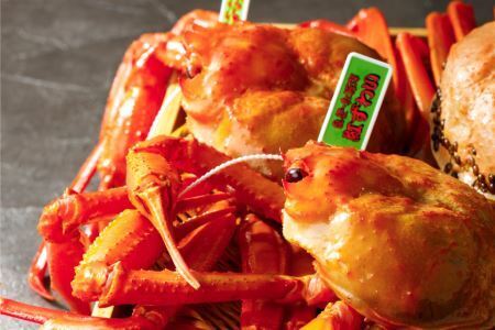 【能登半島 漁協直送】 活 紅ズワイガニ (中サイズ） 5尾 計3kg前後 [JF西海 石川県 志賀町 AM4218]