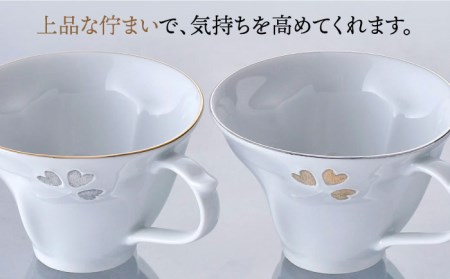 【波佐見焼】Story cup 一珍クローバー カップ ソーサー ペアセット 食器 皿 【大貴セラミックス】 [HF01]  波佐見焼