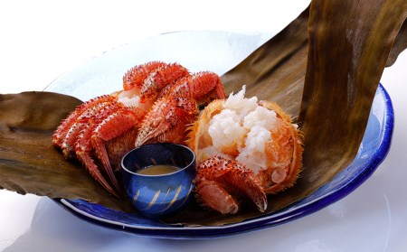 【小サイズ】北海道産 冷凍ボイル毛ガニ (300g-340g前後) 3尾 AS089