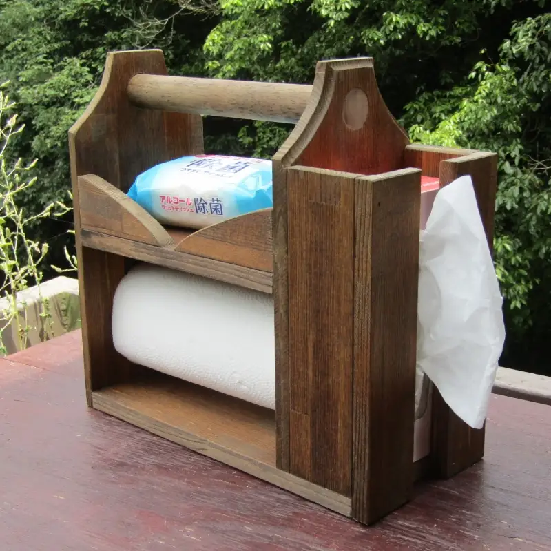 キッチン・アウトドアに便利！ペーパーラック【007C-069】