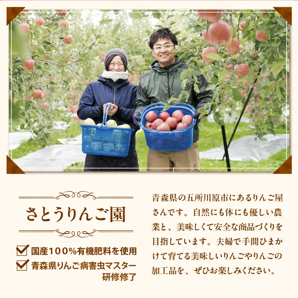 りんごジュース　1L×3本 青森りんご果汁100％ストレートすっきり飲み比べセット