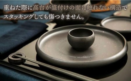 【波佐見焼】en-poire 6点セット ブラック （プレート・ボウル・箸置き） 食器 皿 【和山】 [WB143] 波佐見焼