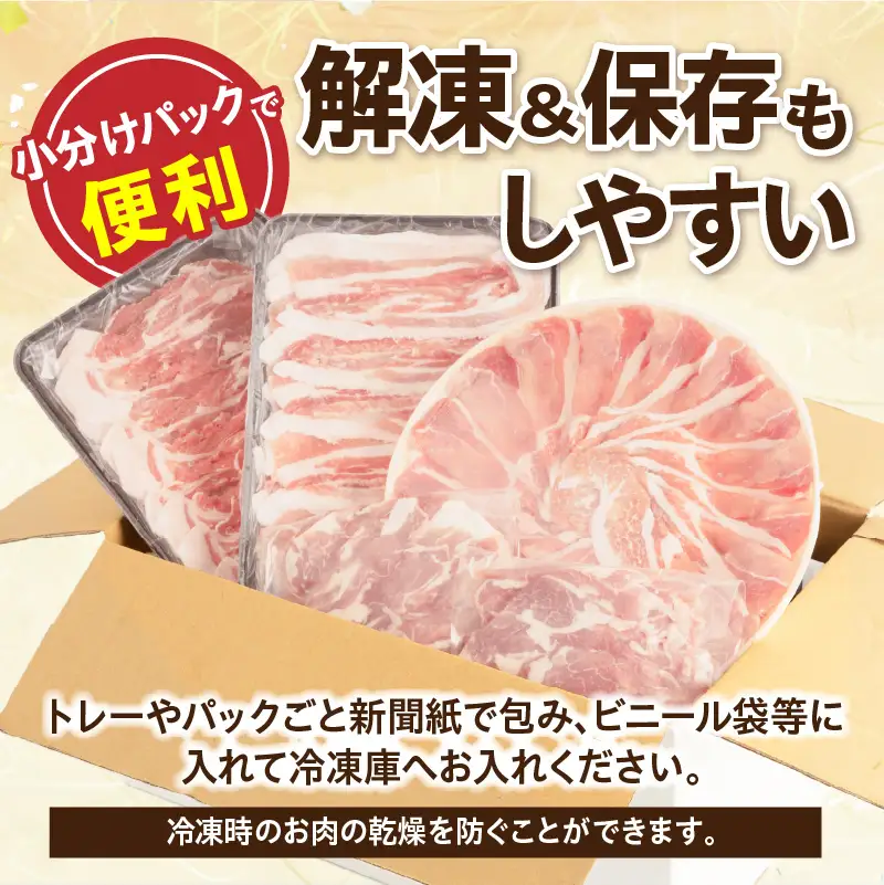 豚肉 しゃぶしゃぶ 豚肉[宮崎県産 ロース 肩ロース バラ 1.5kg]