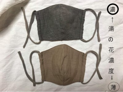 温泉染研究所 天然染色キット 【柿渋】×【湯の花】『レディース靴下セット(23～25cm)』_B004-014-01【ふるさと納税 染物 体験 靴下 天然染色 キット セット 布マスク 手ぬぐい 柿渋 湯の花 温泉 別府 染物体験 自宅 オーガニックコットン 巾着 トート レディース メンズ】