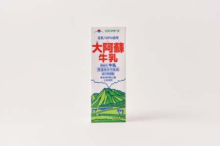 牛乳 1L×6本 計6L  常温保存 大阿蘇牛乳 熊本牛乳 成分無調整牛乳 ロングライフ牛乳