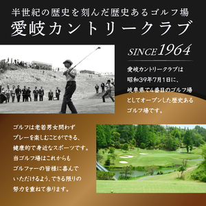 愛岐カントリークラブ利用券（9,000円分）【0039-003】 岐阜県 可児市 ゴルフ golf ゴルフ場 プレー チケット 利用券 自然 みどり 広大 プレー券 施設利用 丘陵 カントリークラブ