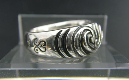 swirl ring スワール リング｜ 指輪 シルバー アクセサリー 渦 砂漠 砂 モチーフ 925 ハンドメイド 選べる サイズ ジュエリー アクセ ファッション 人気 シンプル ギフト プレゼント 年末年始 お中元 お歳暮 内祝い 快気祝い