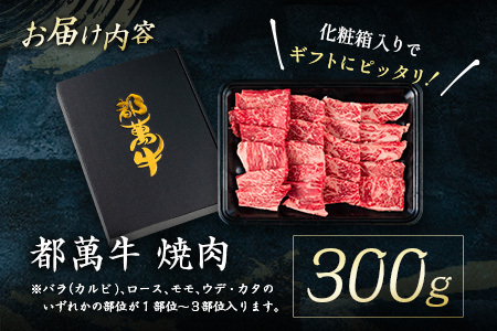 黒毛和牛＜都萬牛＞焼肉 300g【B575-2603】