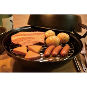  [ベルモント] 燻製鍋27cm（クリア） スモーカー くんせい 【015S020】