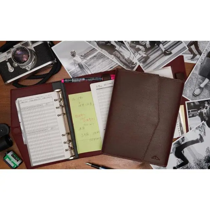 【職人手作り】コンパクトで機能的　ダブルリングバインダー　バイブル　システム手帳　日本製　BIBLE