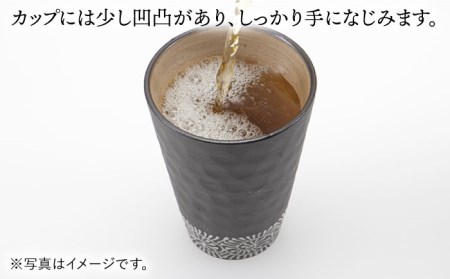 【波佐見焼】まろやか カップ （段違い十草）＆まろやか マドラー【マックリカフェ】 [LC22]  波佐見焼
