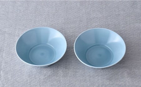 【波佐見焼】高台小鉢 ブルー ホワイト 4個セット 食器 皿 【舘山堂】 [RC35]  波佐見焼