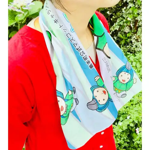 みづまろくん「ミニぬいぐるみ＋手ぬぐい」 ／ ご当地キャラクター ご当地 キャラ マスコットキャラクター マスコット ゆるキャラ キャラクターグッズ オリジナル 応援 地域応援 かわいい 可愛い 癒し 癒やし みづまろくん 大阪府 No.105