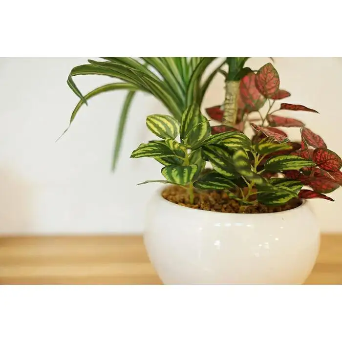 人工観葉植物　ユッカ寄せ植えジャングルポット