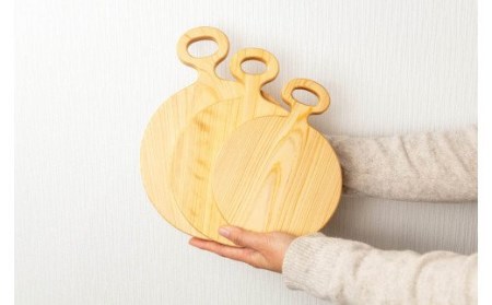 まあるく優しい木製カッティングボード（丸形　大中小 3枚セット)／Ole-13 まな板 まな板 まな板 まな板 まな板 まな板
