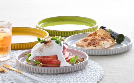 【陶器市特集】【波佐見焼】ギアシリーズ プレート 小（17.5cm） パステルカラー 4枚セット 食器 皿 【大新窯】 [DC98]  波佐見焼