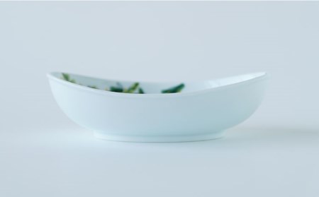 【波佐見焼】フローラル・ボタニカル  楕円鉢 カップ ペアセット 食器 皿 【Cheer house】 [AC123] 波佐見焼