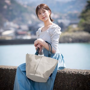 豊岡鞄　For The Blue Marche Tote M ベージュ  S2200FB