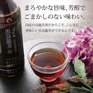 【黒烏龍茶】 静岡県産 黒烏龍茶 計48本 500ml × 24本 2ケース いなば園