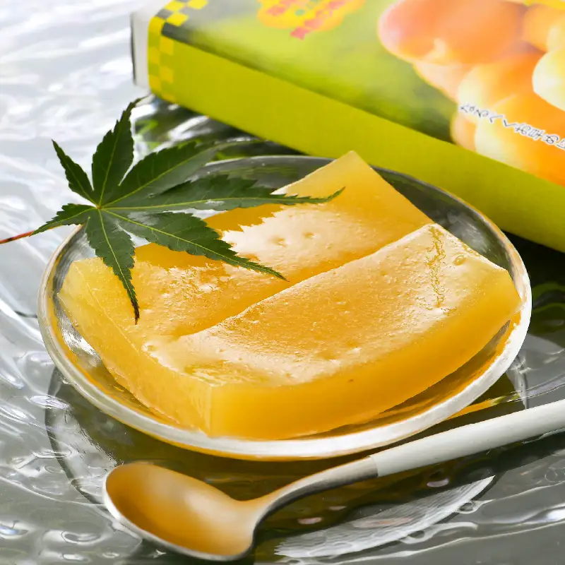 【2026年6月上旬以降発送】 夏の水羊羹！「黄金ゼリー」 250g × 3箱（計750g）  白餡と「黄金梅」ピューレ [e07-a015]