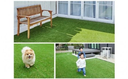 まるで天然芝のような触り心地！アイリスソーコー人工芝1m×10m_2055R
