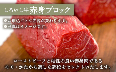 手ごねハンバーグ 5個＆赤身ブロック（ローストビーフ用） 500g / ハンバーグ 赤身ブロック [IAH180]