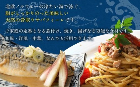 骨取り 天然 塩さばフィレ 5切×2パック 計1.4kg（真空パック入り）