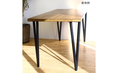 テーブル脚  高さ68cm　V字テーブル脚4本1セット　黒 インテリア リモートワーク リビング学習 DIY 頑丈 フレーム ブラック 国内製造 日本製 