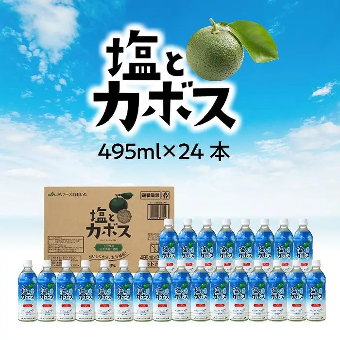 塩とカボス　495ml×24本