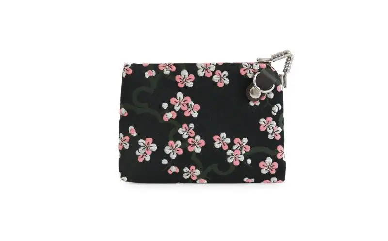 【AYANOKOJI】天溝がま口ウォレット(流花 黒)| がま口専門店 雑貨 人気ブランド