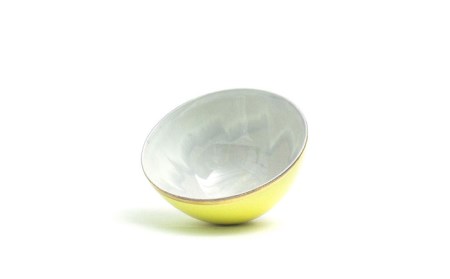 【美濃焼】Bowl S 口金 レモンイエロー【RYOTA AOKI POTTERY/青木良太】 陶芸家 食器 小鉢 ボウル おしゃれ 食器 小鉢 ボウル デザートカップ おしゃれ 国産 美濃焼 陶器 デザートボウル アイスボウル 小物入れ インテリア 送料無料 黄色 イエロー[MCH222]