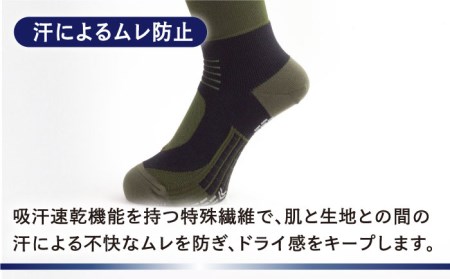 【25-27cm】Runtage 着圧ゴルフソックス アスリートラウンドPRO 先丸タイプ＜ネイビー＞【イイダ靴下株式会社】[HBB006] スポーツウェア ゴルフ ソックス ランニング 運動用