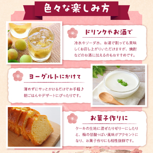 梅シロップ500ml×３本（化粧箱・ラッピング込み）セット　015-001