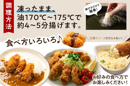 サクサクッ!国産大粒カキフライ40粒(約1kg)【001-0011】