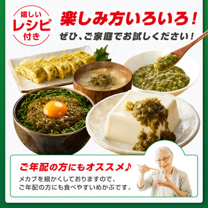 【生活応援特別規格】糖質ゼロ・塩分オフ　九州産めかぶたたき40本セット【001-0479】
