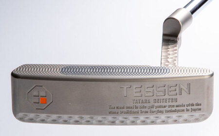 ゴルフ 鉄師田部家謹製ゴルフパターTESSEN（トゥ・ヒール型／シルバー）[AIAV002] 