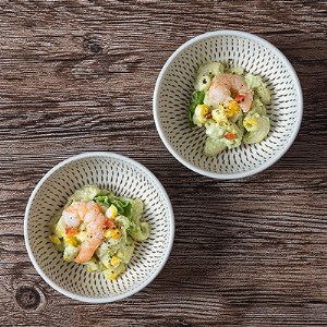 小石原焼 カネハ窯 飛び鉋小鉢セット(両面) AA84