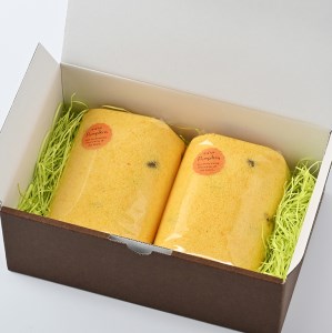 10-30 中山かぼちゃロール | ロールケーキ 2本 (1本 12cm) 南瓜 おやつ お菓子