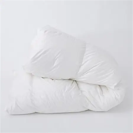 高品質ダブル羽毛掛け布団440DP80サテン長超綿ホワイトマザーグース95%1.8kg白_雑貨・日用品 布団 寝具 _【1144034】