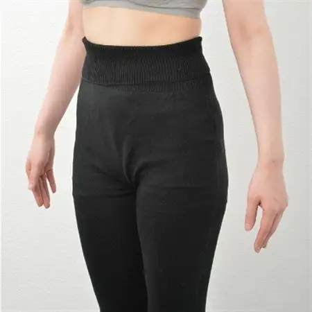 日本製 シルク 腹巻きパンツ 10分丈 ( 無縫製 ) ブラック (625-7414)_装飾品・工芸品  服飾小物 _【1256156】