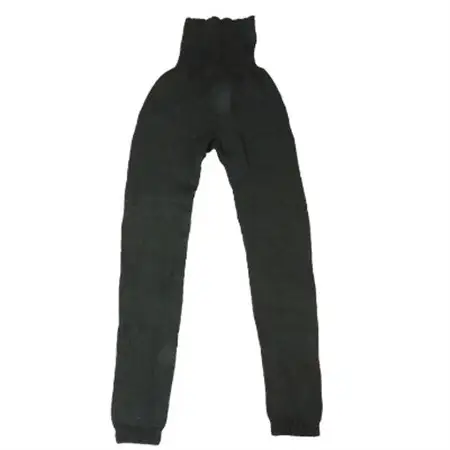 日本製 シルク あったか レギンス 9分丈 腹巻きパンツ 無縫製 ブラック (637-7550)_装飾品・工芸品  服飾小物 _【1256160】