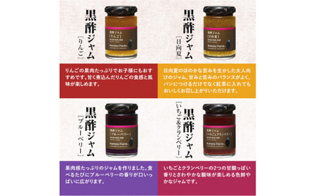 A1-006 Kurozu Farm 黒酢ジャム4種セット【坂元のくろず】霧島市 調味料 お酢 詰め合わせ