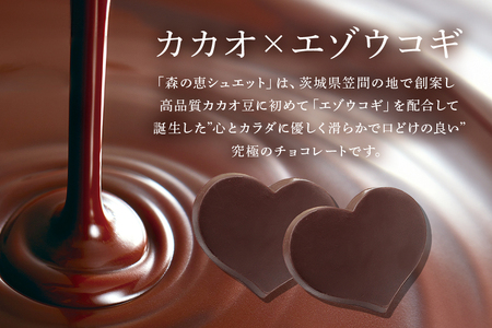 グッドヘルシー チョコ 「森の恵」ビター12枚入り　≪ハート≫ BO-002