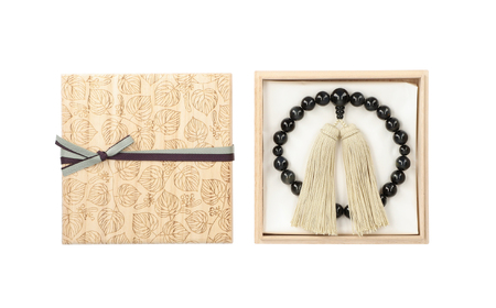 ひいらぎのお念珠【望月（青虎目石×黄白）】_0117-005-T03