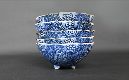 【波佐見焼】丸紋祥瑞 小鉢 5点セット 食器 皿 【協立陶器】 [TC109] 波佐見焼