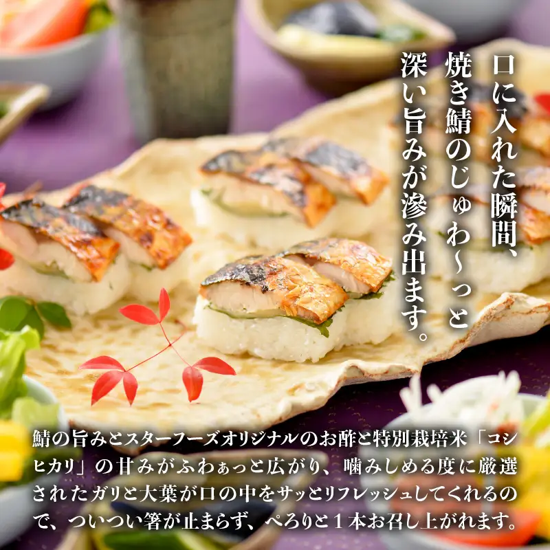 元祖焼き鯖寿司2本セット！「元祖焼き鯖寿司」「照焼き鯖寿司」～家族が喜ぶ手土産～【名物 ジューシー 焼きさば 押し寿司 さば寿司 すし 焼き鯖寿司 鯖寿司 ご当地寿司 寿司 お寿司 焼き鯖ずし さばずし 押しずし こしひかり 贈答 ギフト お土産 大人気 食べ比べ】 [A-0568]